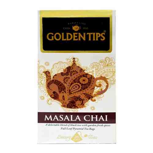 Чай индийский Масала / Masala Chai Full Leaf Pyramid цельно листовой, пирамидки, 20 шт. арт. 100863646851