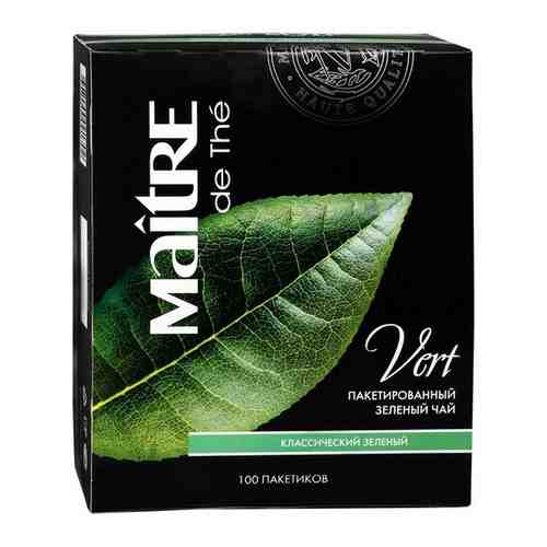 Чай Maitre de The Классический зеленый 100 пакетов, 309549 арт. 163583743