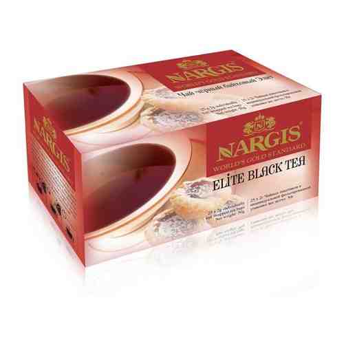 Чай Nargis в пакетиках чёрный байховый Elite 25 пакетов по 2 гр в конверте Индия арт. 101621938984