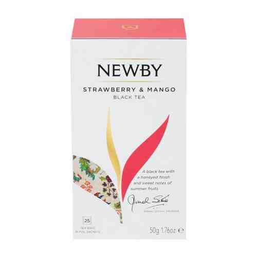 Чай Newby Finest Blend черный с манго и клубникой 25 пакетиков, 443307 арт. 163585301