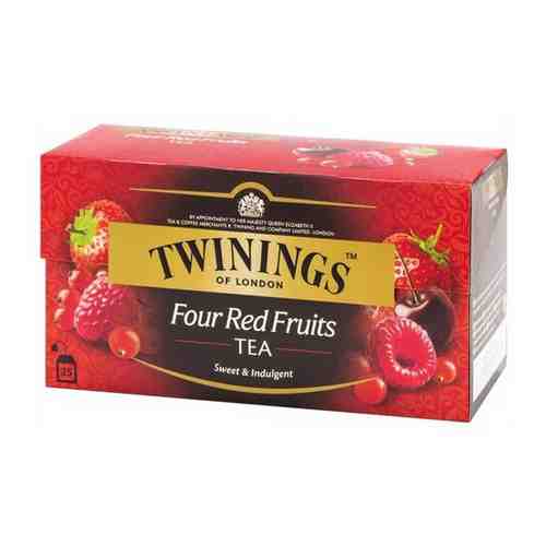 Чай Twinings Four Red Аruit черный 25 пакетиков, 849761 арт. 138726008