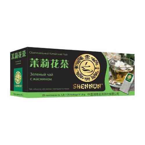 Чай зеленый с ароматом жасмина, 25 пакетиков, 45 г арт. 100875454832