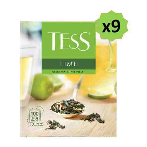 Чай зеленый Tess Lime Тесс Лайм, 9 упаковок по 100 пакетиков арт. 101637751718