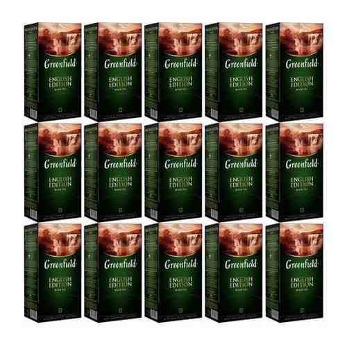 Черный чай Greenfield English Edition, 25 пакетиков х 15 шт арт. 101120624435