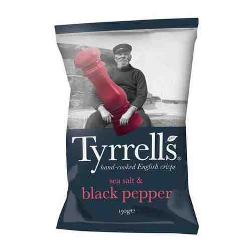 Чипсы TYRRELLS с морской солью и черным перцем, 150г - TYRRELL'S арт. 100722910470