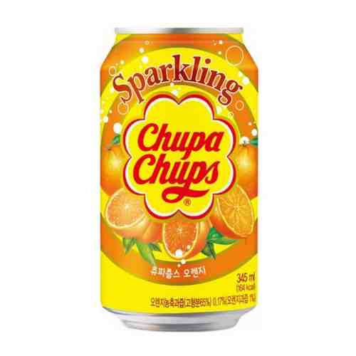 Chupa Chups Sparkling Напиток газированный апельсин, 24 шт по 345мл арт. 100930222107