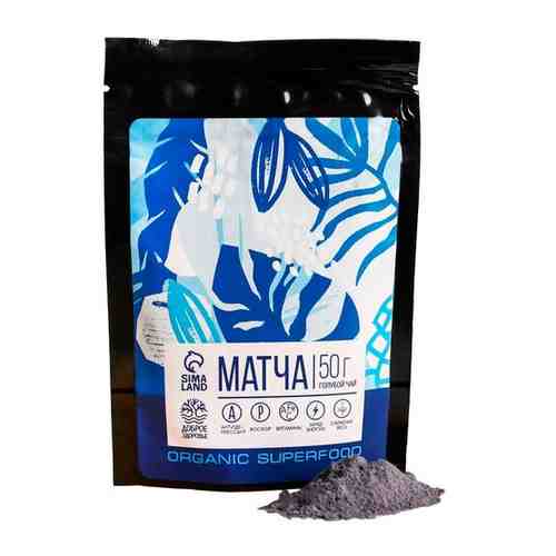 Доброе здоровье Матча premium Organic superfood, голубой чай, 50 г. арт. 101663431082