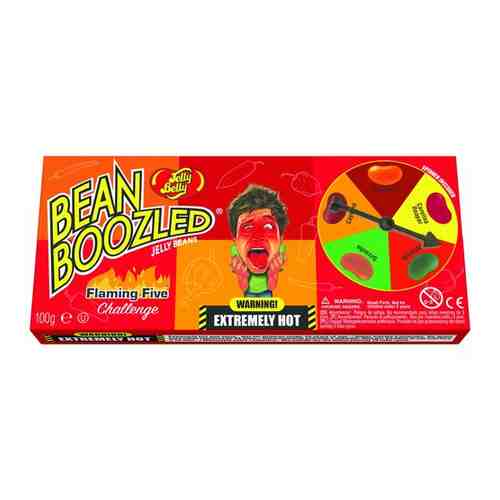 Драже жевательное Jelly Belly: Bean Boozled Flaming Five в коробке (100г) арт. 101618217399