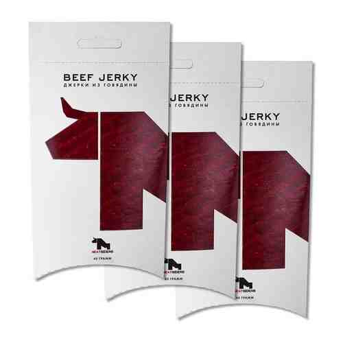 Джерки из говядины Meatsiders 3 упаковки 120 г, вяленое мясо, сушеное мясо арт. 101462864138