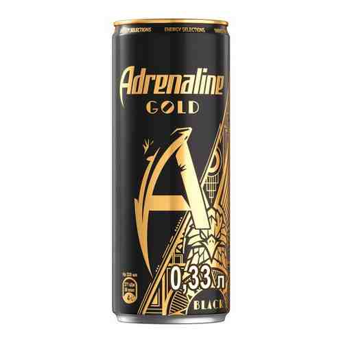 Энергетический напиток Adrenaline Gold Черное Золото 0.33л арт. 101278361491
