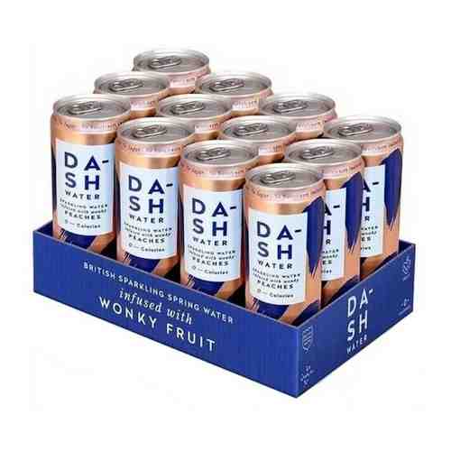 Газированный напиток Dash Water (Дэш Уотер) Peaches (Персик), 0,33л х12 шт., ж/б арт. 101766014207