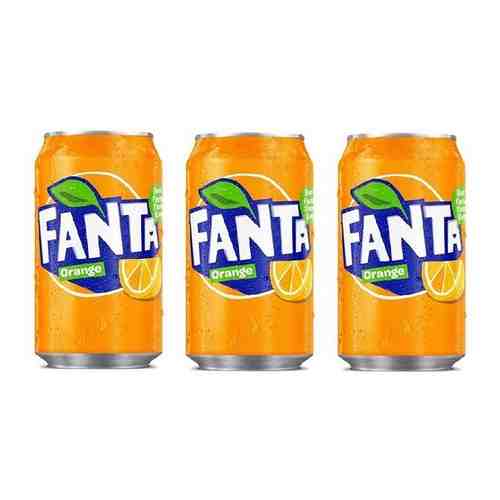 Газированный Напиток Fanta Orange / Фанта Апельсин 330мл х 3шт (германия) арт. 101764326125