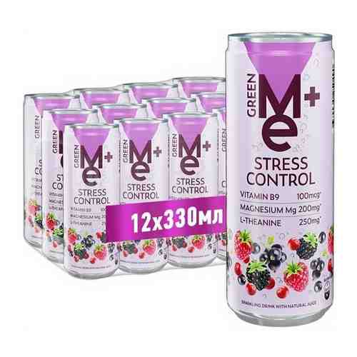 Газированный напиток GreenMe Plus Stress Control 0,33 л х 12 шт. бан. SLEEK арт. 101425687426
