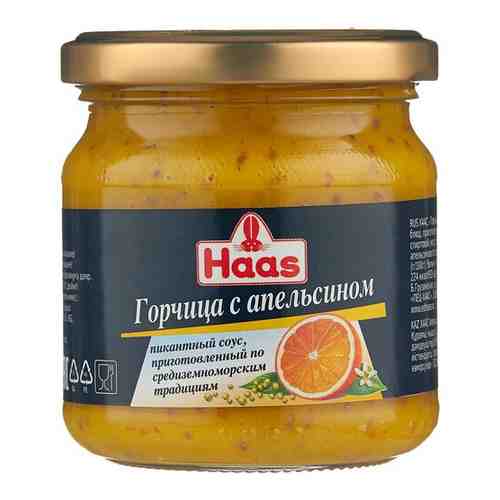 HAAS Горчица с апельсином стекло 210г арт. 561825004
