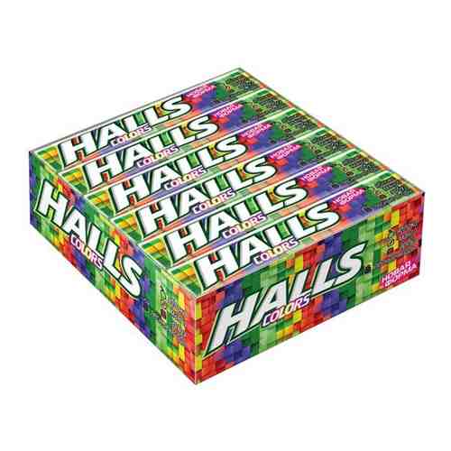 Halls карамель леденцовая со вкусом Colors 12шт. Х 25г арт. 162661346
