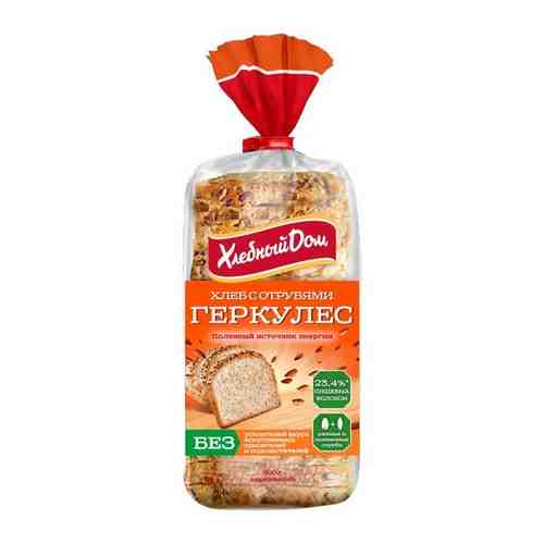 Хлеб с отрубями Геркулес, 500 г - хлебный ДОМ арт. 483366043