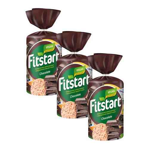Хлебцы FITSTART рисовые Chocolate 100 г, 3 шт арт. 1743145853