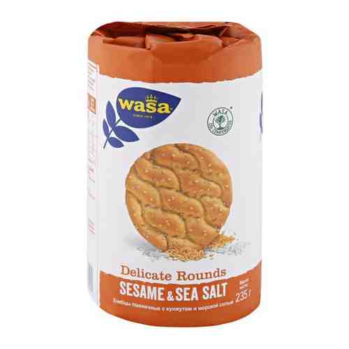 Хлебцы WASA пшенич. Delicate Rounds Sesame&sea salt фп 235г арт. 657077139