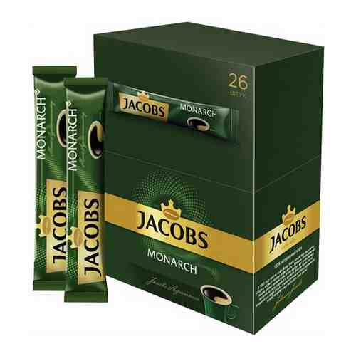 Jacobs Monarch кофе растворимый в пакетиках, 26 шт арт. 100414075013