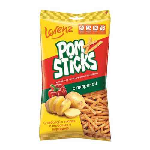 Картофельные чипсы соломкой «Pomsticks» с паприкой, 100г арт. 219089369