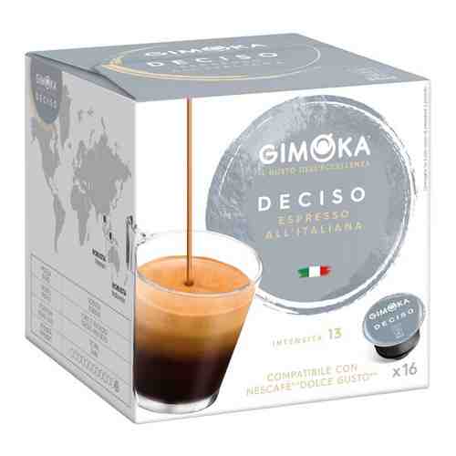 Кофе в капсулах GIMOKA Deciso для кофемашин Dolce Gusto Espresso , 16шт. арт. 946211135