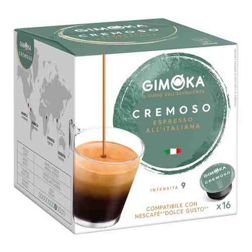 Кофе в капсулах GIMOKA Сremoso для кофемашин Dolce Gusto Espresso, 16шт. арт. 101304788832