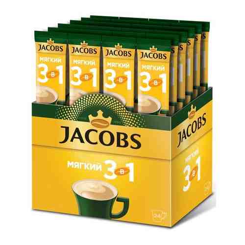 Кофейный напиток растворимый JACOBS 3 в 1 “Мягкий” 24 шт x 12г арт. 100414011977