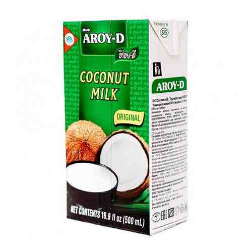 Кокосовое молоко 70% Aroy-D, 500 мл арт. 101464978780