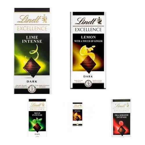 Lindt Excellence набор шоколада, 5 штук по 100 г. арт. 101399294426