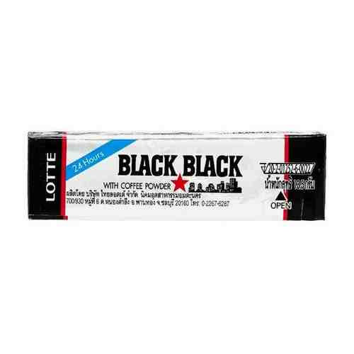 Lotte black black жевательная резинка, с кофейной пудрой, 5 пластинкок, 13,5 гр арт. 101703302124