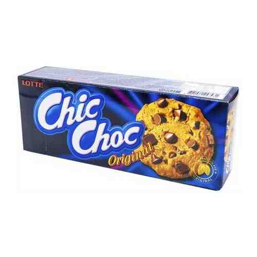 Lotte chic choc original печенье песочное с кусочками шоколада, 90 гр арт. 674916171