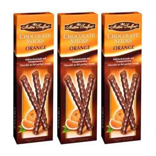 Maitre Truffout Шоколадные палочки со вкусом Апельсина 75 гр х 3 шт арт. 101765903584