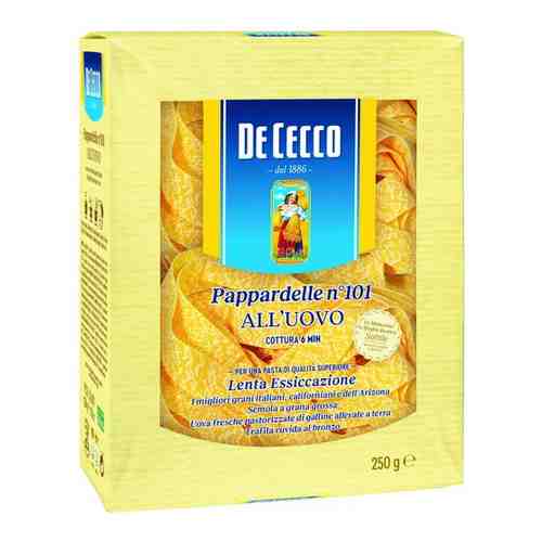 Макаронные изделия яичные De Cecco из твердых сортов пшеницы Папарделли-101, 250гр. арт. 154533600