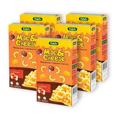 Макароны с сырным соусом Foody Mac&Cheese с грибами, 5шт по 143г арт. 101070826807
