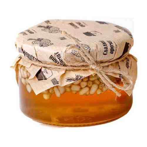 Мёд сладкий аромат луговой с кедровым орехом 250 гр арт. 1661000263