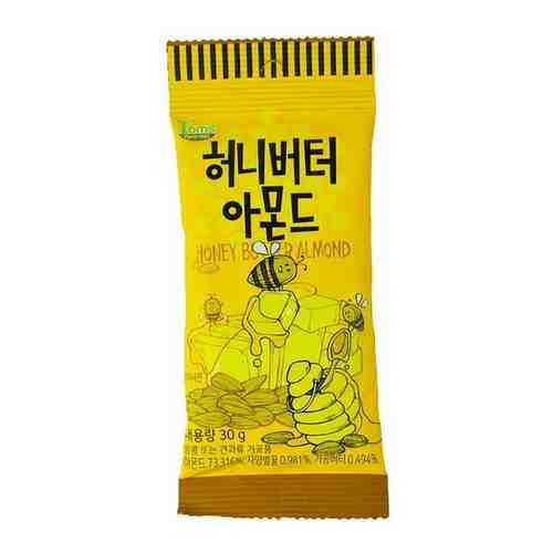 Миндаль с медово-сливочным вкусом HBAF 30 гр., Корея арт. 100926328546