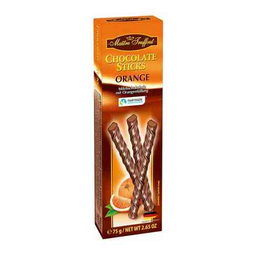 Молочный шоколад с апельсиновой начинкой в палочках, 75 г арт. 101114694836