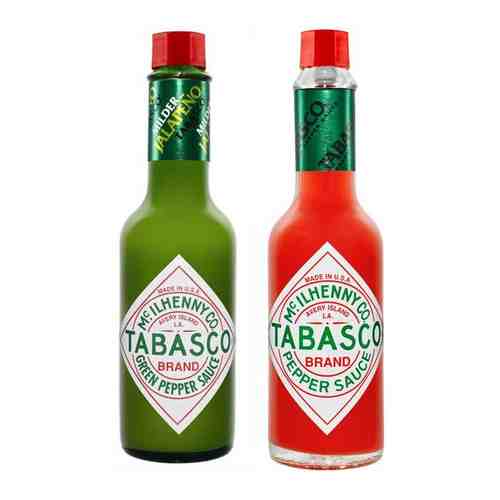 Набор соусов Tabasco (Перечный зеленый и Перечный красный) - 2 бутылки по 60 мл арт. 101765906653