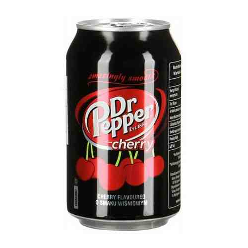 Напиток газированный Dr. Pepper Cherry, Доктор Пеппер Вишня, 0.33 л, банка арт. 100423041402
