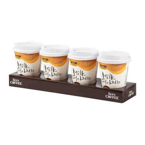 Напиток кофейный быстрорастворимый Milk Cafe Latte Sees Coffee, 23 г х 4 шт арт. 101647036479