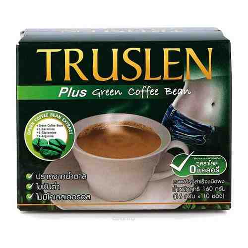 Напиток кофейный растворимый TRUSLEN Plus Green Coffe Bean, 10 саше по 16 г арт. 101315388856