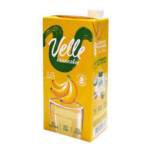 Напиток растительный Velle овсяный со вкусом Банана, 12 шт. по 1л арт. 101456161120