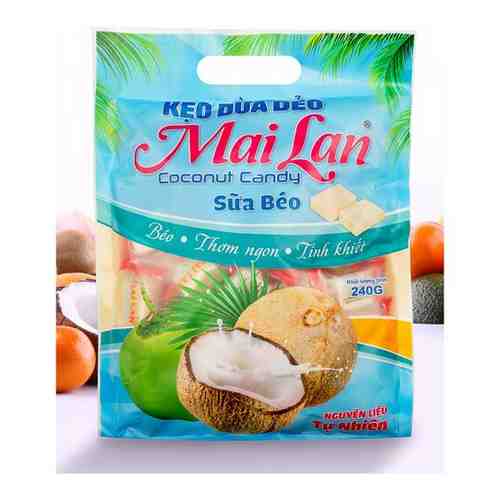 Натуральные кокосовые конфеты (240г.), Mai Lan, KEO DUA DEO, Coconut Candy, Sua Beo, Вьетнам арт. 101578805364