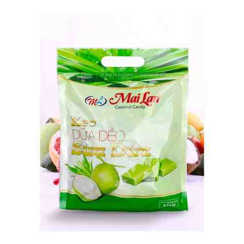 Натуральные кокосовые конфеты (240г.), Mai Lan, KEO DUA DEO, Coconut Candy, Sua Dua, Вьетнам арт. 101626442047