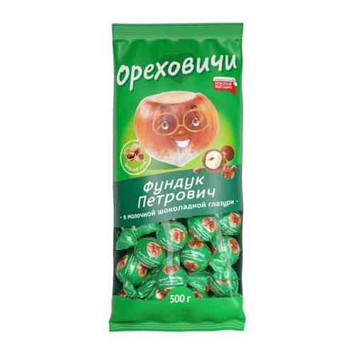 «Ореховичи», конфета «Фундук Петрович» в молочной шоколадной глазури (упаковка 0,5 кг) арт. 101604515537