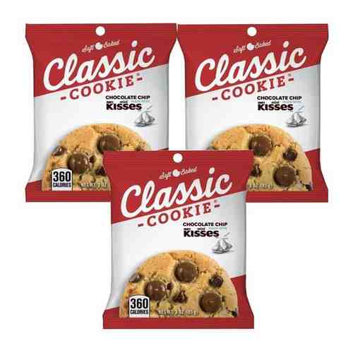 Печенье Classic Cookies Hershey’s Kisses с молочным шоколадом (3 шт. по 85 гр.) арт. 101481608819