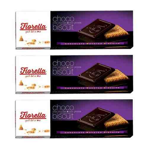 Печенье Fiorella в темном шоколаде (3 шт. по 102 гр.) арт. 101236819017