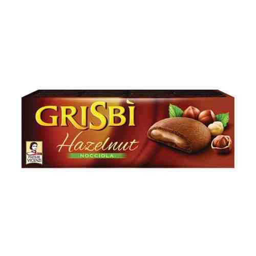 Печенье Grisbi Hazelnut с начинкой из орехового крема, 150г арт. 608064059