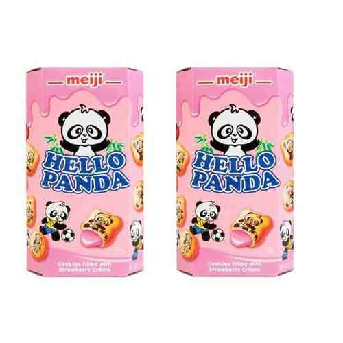 Печенье Meiji Hello Panda Strawberry с клубничной начинкой (2 шт по 45 гр.) арт. 101392853314