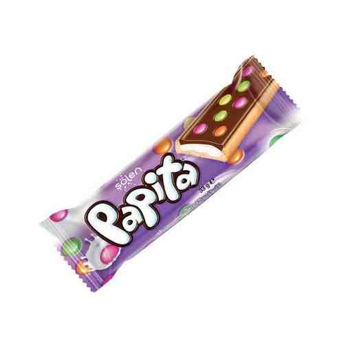 Печенье Papita с молочным шоколадом с молочным кремом и драже-конфетами, 33 г арт. 674919044